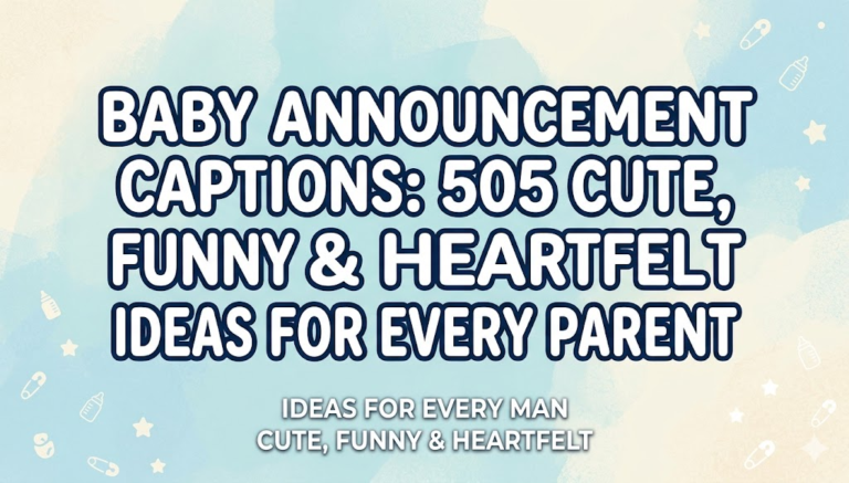 Baby Announcement Captions