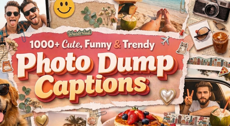 photo dump captions