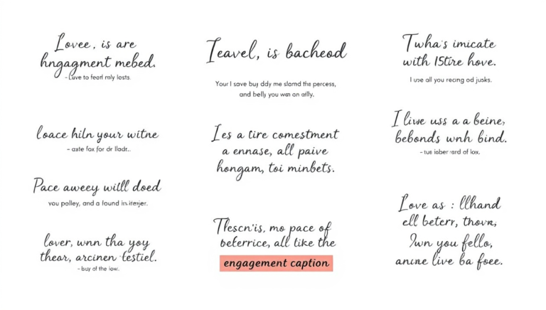Engagement Captions