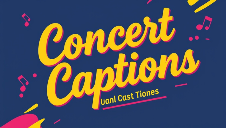 concert captions